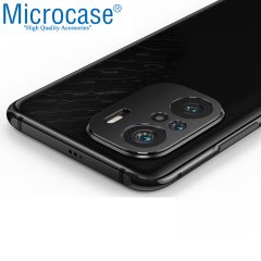 Microcase Xiaomi Poco F3 Kamera Lens Koruma Halkası - Kapalı Tasarım Siyah