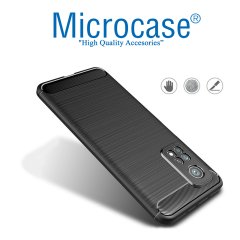 Xiaomi Mi 10T Brushed Carbon Fiber Silikon Kılıf
