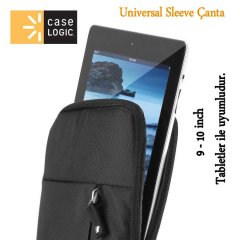 Case Logic 9 - 10 inch Tabletler için Universal Slim Kılıf Çanta