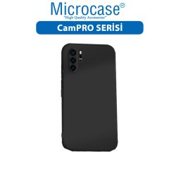 Microcase Huawei P30 Pro CamPRO Serisi Kamera Korumalı Silikon Kılıf - Siyah