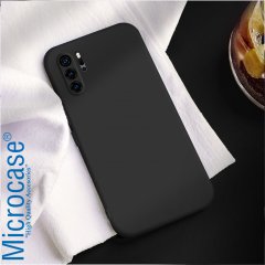 Microcase Huawei P30 Pro CamPRO Serisi Kamera Korumalı Silikon Kılıf - Siyah