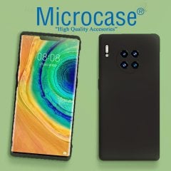 Microcase Huawei Mate 30 CamPRO Serisi Kamera Korumalı Silikon Kılıf - Siyah