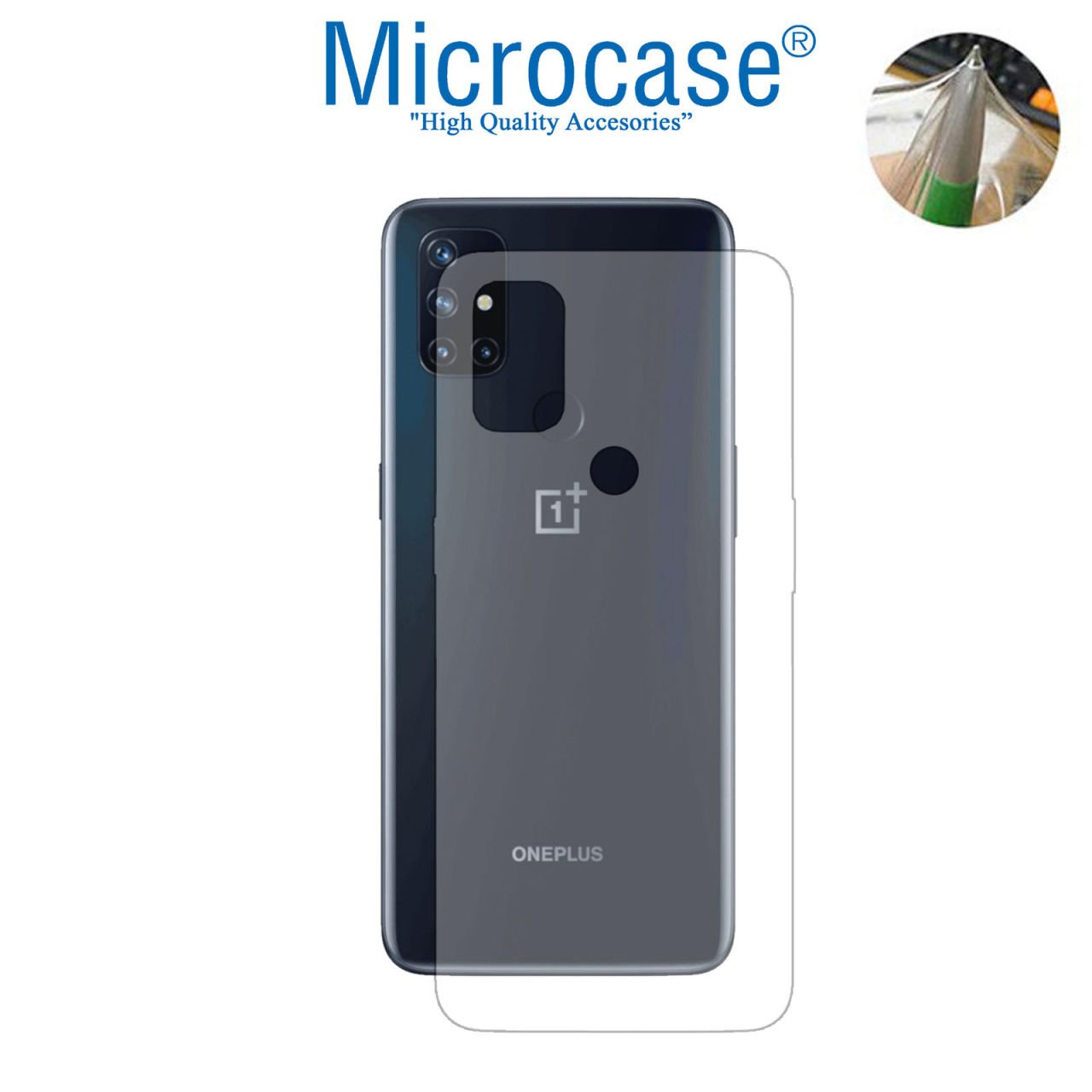 Microcase OnePlus Nord N100 Full Arka Kaplama TPU Soft Koruma Filmi
