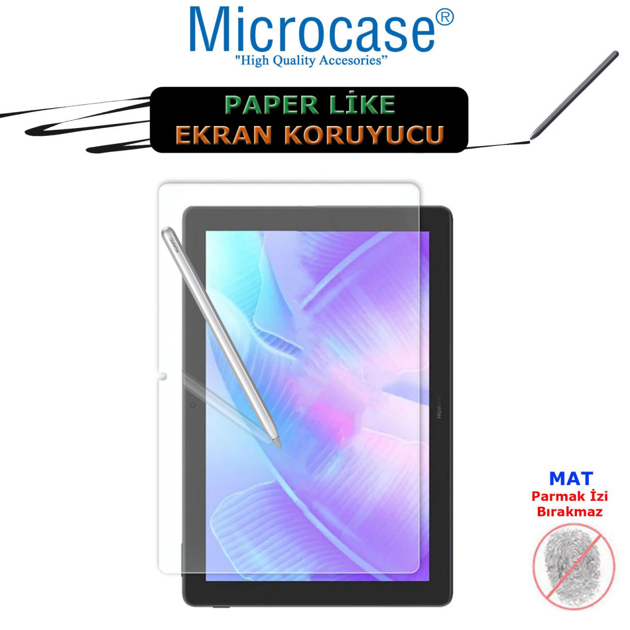 Microcase Huawei Matepad T10 9.7 inch Tablet Paper Like Pencil Destekli Kağıt Hissi Veren Mat Ekran Koruyucu
