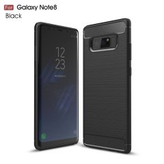 Samsung Galaxy Note 8 Brushed Carbon Fiber Silikon TPU Kılıf