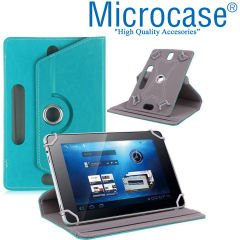 Microcase Lenovo Tab 4 10 Plus TB-X704F 10.1 Universal Döner Standlı Tablet Kılıfı + Tempered Glass Cam Koruma