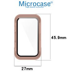 Microcase Huawei Band 9  Ekran Korumalı Sert Rubber Kılıf - AL3173