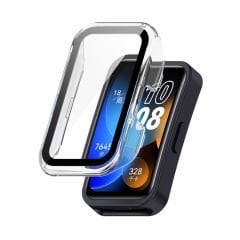 Microcase Huawei Band 9  Ekran Korumalı Sert Rubber Kılıf - AL3173