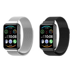 Microcase Huawei Watch Fit 1 için Mıknatıslı Metal Kordon Kayış - KY59
