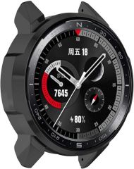 Microcase Honor Watch GS Pro Önü Açık Tasarım Sert Rubber Kılıf - Siyah