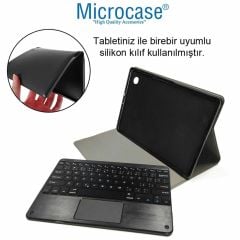 MicrocaseLenovo Tab M11 TB330FU 11 inch Tablet için Tablet Bluetooth Touchpad Klayve + Mouse + Kılıf BKK7