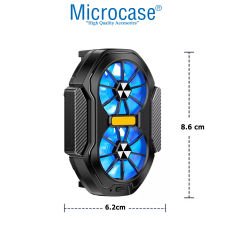 Microcase FS01 Çift Fanlı Hızlı  Sessiz  Şarj Edilebilir Cep Telefonu Soğutucu - AL4404