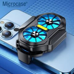 Microcase FS01 Çift Fanlı Hızlı  Sessiz  Şarj Edilebilir Cep Telefonu Soğutucu - AL4404