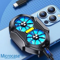 Microcase FS01 Çift Fanlı Hızlı  Sessiz  Şarj Edilebilir Cep Telefonu Soğutucu - AL4404