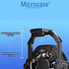 Microcase FS01 Çift Fanlı Hızlı  Sessiz  Şarj Edilebilir Cep Telefonu Soğutucu - AL4404