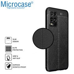 Microcase Oppo A54 Leather Tpu Silikon Kılıf - Siyah