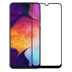 Microcase Samsung Galaxy M32 Tam Kaplayan Kavisli Tempered Cam - Siyah