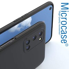 Microcase Oppo A52 Elektrocase Serisi Kamera Korumalı Silikon Kılıf - Siyah