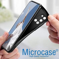 Microcase Oppo A52 Elektrocase Serisi Kamera Korumalı Silikon Kılıf - Siyah