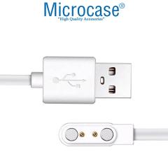 Microcase 2 Pin 4.0 mm Konnektör Akıllı Saatler için Manyetik Şarj Kablosu - AL2748