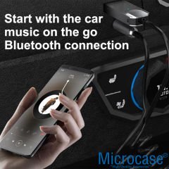 Microcase Araç Bilgisiyar Televizyon USB Bluetooth 5.0 Aux 3.5mm Ses Adaptörü - Siyah AL3533