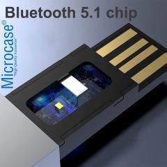 Microcase Araç Bilgisiyar Televizyon USB Bluetooth 5.0 Aux 3.5mm Ses Adaptörü - Siyah AL3533