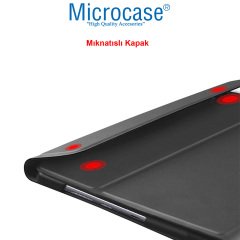 Microcase Lenovo Tab M8 TB-8505F TB-8505X TB-8505 Sleeve Serisi Mıknatıs Kapak Standlı Kılıf - Siyah