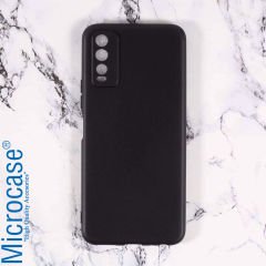 Microcase Vivo Y20 - Y20S Matte Serisi Silikon TPU Kılıf - Siyah