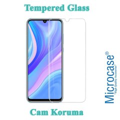 Huawei P Smart S Elektrocase Serisi Kamera Korumalı Silikon Kılıf - Siyah + Tempered Glass Koruma