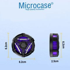 Microcase  S10 Manyetik RGB Işıklı Hızlı Soğutma Sessiz  Taşınabilir  Cep Telefonu Soğutucu Fan - AL4409