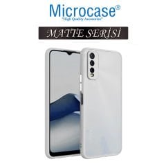 Microcase Vivo Y20 - Y20S Matte Serisi Silikon TPU Kılıf - Buzlu Şeffaf