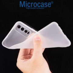 Microcase Vivo Y20 - Y20S Matte Serisi Silikon TPU Kılıf - Buzlu Şeffaf