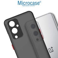 Microcase OnePlus 9 Global Versiyon London Serisi Sert Kılıf - Buzlu Siyah AL3415