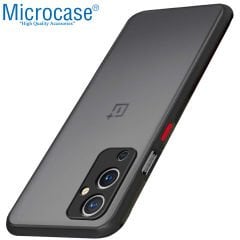 Microcase OnePlus 9 Global Versiyon London Serisi Sert Kılıf - Buzlu Siyah AL3415