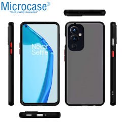 Microcase OnePlus 9 Global Versiyon London Serisi Sert Kılıf - Buzlu Siyah AL3415
