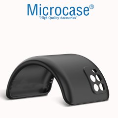 Microcase Xiaomi Mi 10 Lite Elektrocase Serisi Kamera Korumalı Silikon Kılıf - Siyah