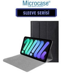 Microcase iPad Mini 6.Nesil 2021 8.3 inch Sleeve Serisi Mıknatıs Kapak Standlı Kılıf - Siyah