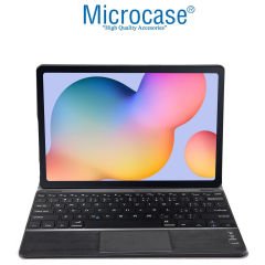 Microcase Samsung Galaxy Tab S10 Ultra Tablet için Bluetooth Touchpad Klavye + Standlı Kılıf - BKK18