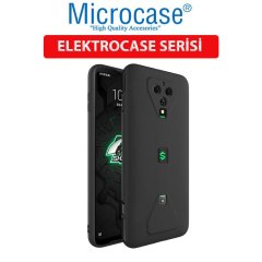 Xiaomi Black Shark 3 Pro Elektrocase Serisi Kamera Korumalı Silikon Kılıf +Tempered Glass Koruma