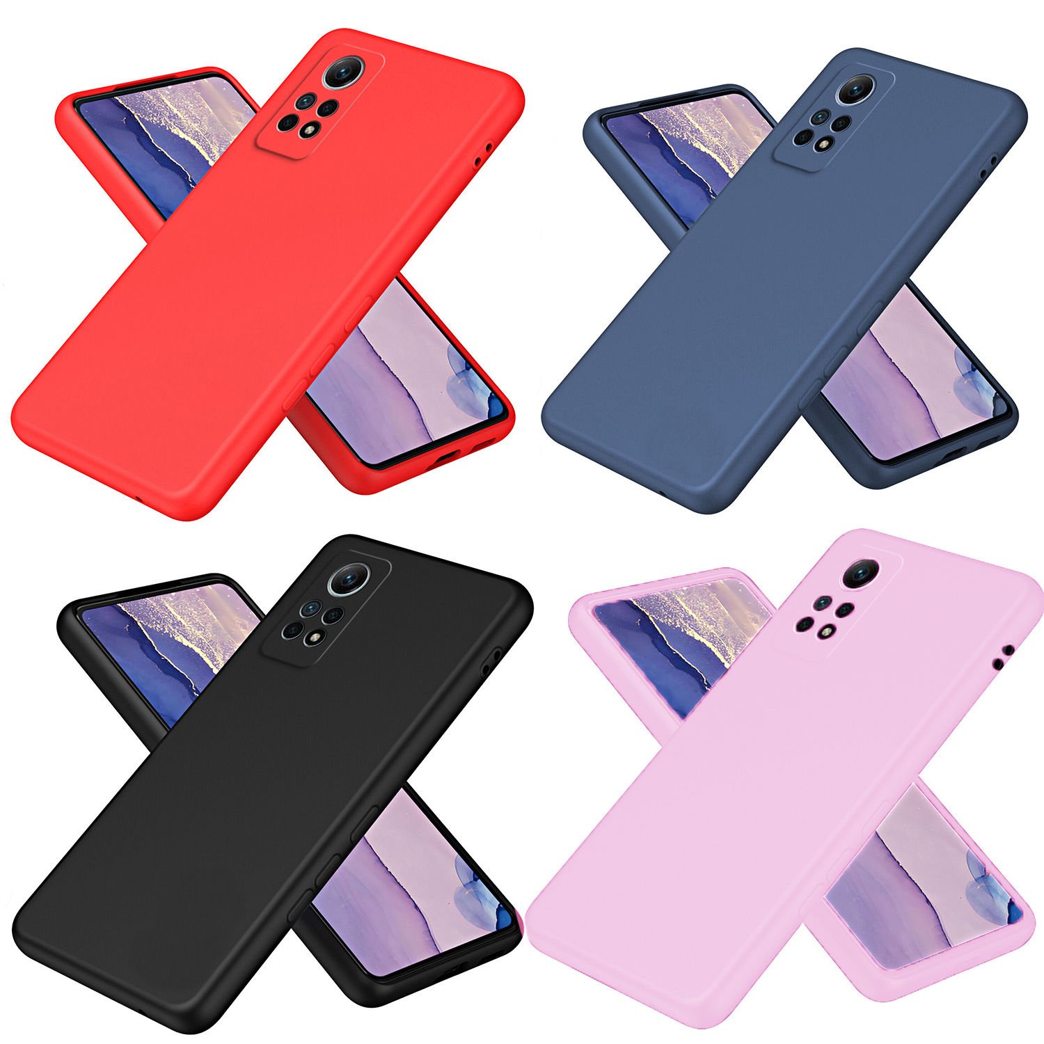 Microcase Xiaomi Redmi Note 12S 4G CamPRO Serisi Kamera Korumalı Silikon Kılıf - AL3427