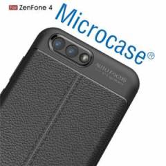 Zenfone 4 ZE554KL Leather Effect Tpu Silikon Kılıf+Ekran Koruma