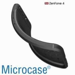 Zenfone 4 ZE554KL Leather Effect Tpu Silikon Kılıf+Ekran Koruma