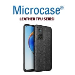 Xiaomi Mi 10T Pro Leather Tpu Silikon Kılıf - Siyah