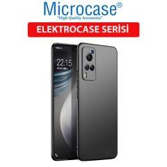 Microcase Vivo X60 Pro Elektrocase Serisi Kamera Korumalı Silikon Kılıf - Siyah