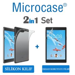 Lenovo Tab 4 E8 TB-8304F Silikon Kılıf + Ekran Koruma (SEÇ)