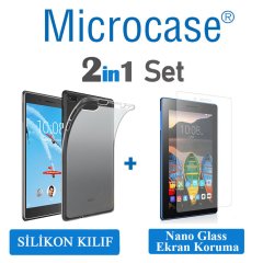 Lenovo Tab 4 E8 TB-8304F Silikon Kılıf + Ekran Koruma (SEÇ)