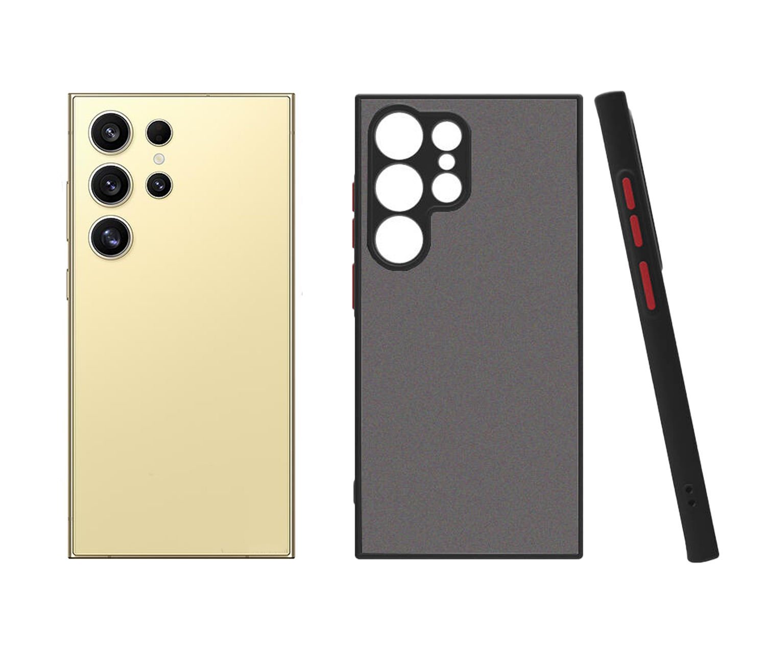 Microcase Samsung S24 Ultra  London Serisi Darbeye Dayanıklı Kılıf - Siyah AL3415