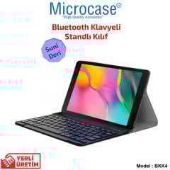 Microcase Samsung Galaxy Tab A 8.0 2019 T290 T295 T297 Bluetooth Klavyeli Standlı Kılıf - BKK4