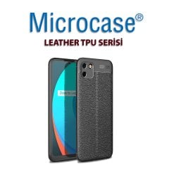 Oppo Realme C11 Leather Tpu Silikon Kılıf - Siyah