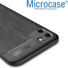 Oppo Realme C11 Leather Tpu Silikon Kılıf - Siyah